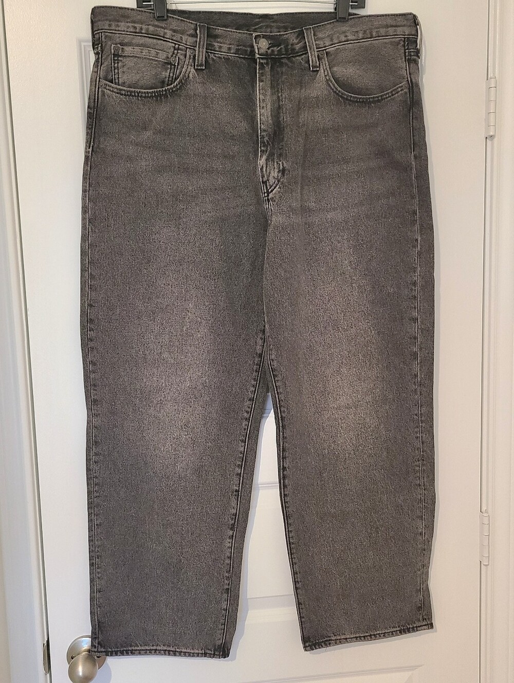 Levi’s Premium 568 Men’s Jeans 36x28 Measured Size Loose Straight Big E Gray